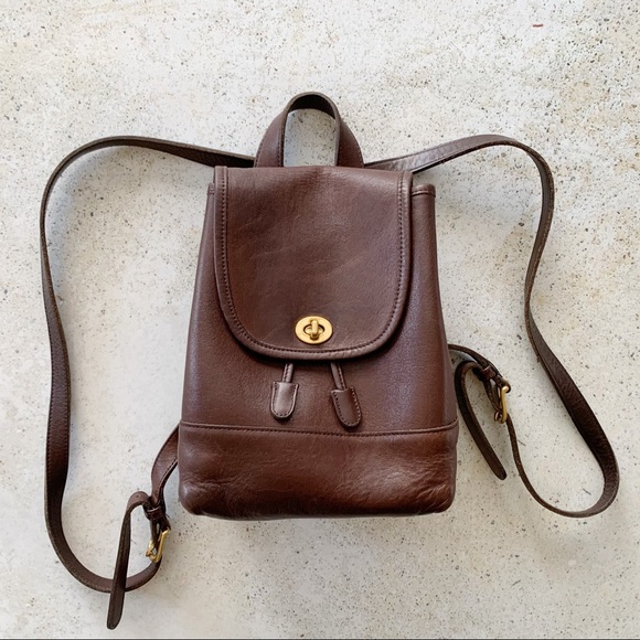 coach mini turnlock backpack
